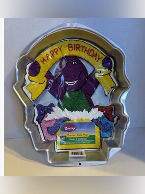 Vintage 1998 Barney Happy Birthday Cake Pan